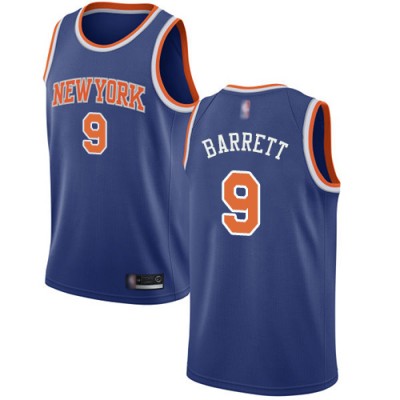 Nike New York Knicks #9 R.J. Barrett Blue Youth NBA Swingman Icon Edition Jersey
